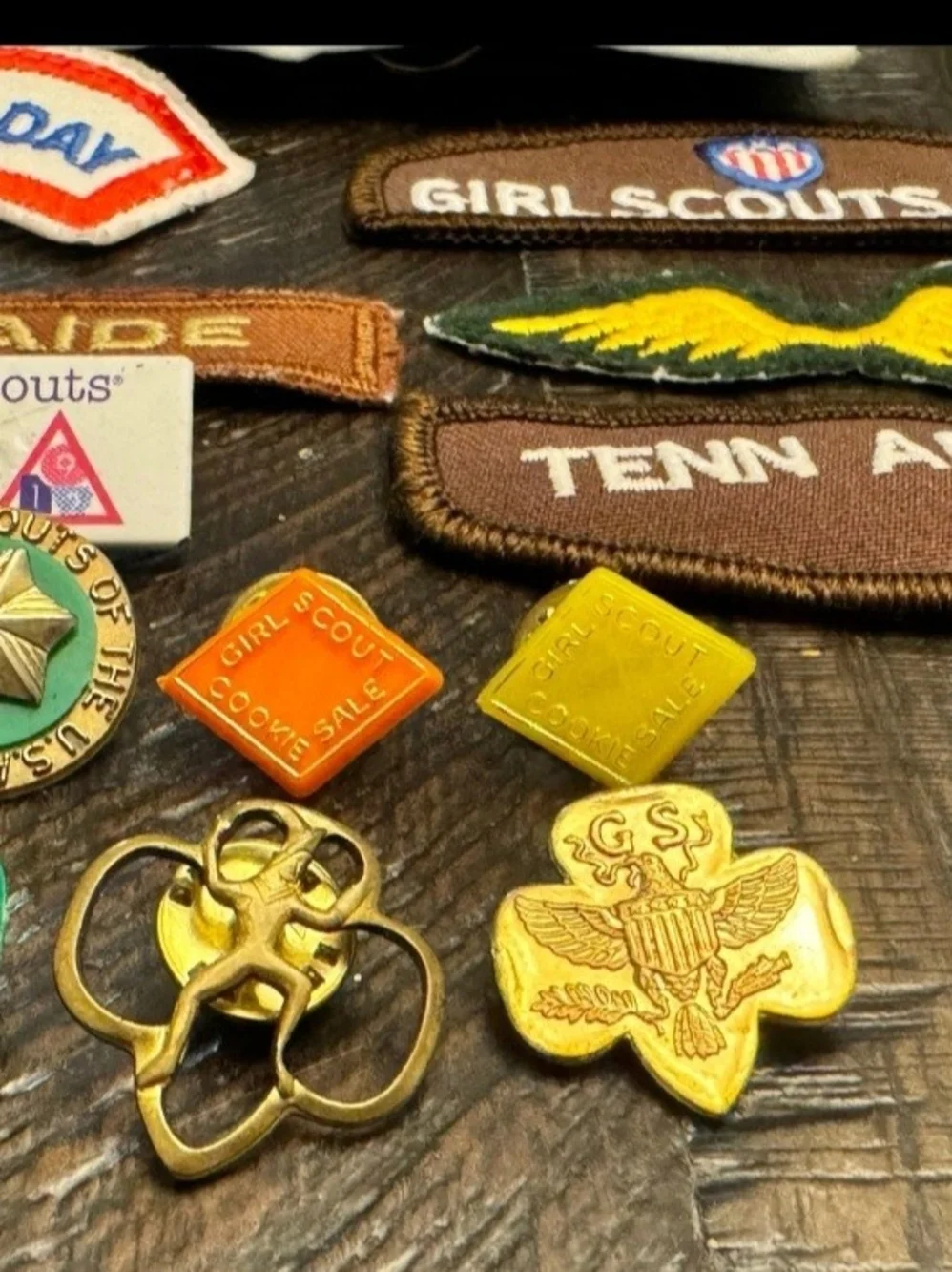 13 Various Girl Scout Pins and Badges